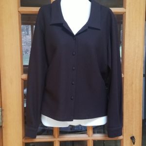 Eileen Fisher Button down Knit Top